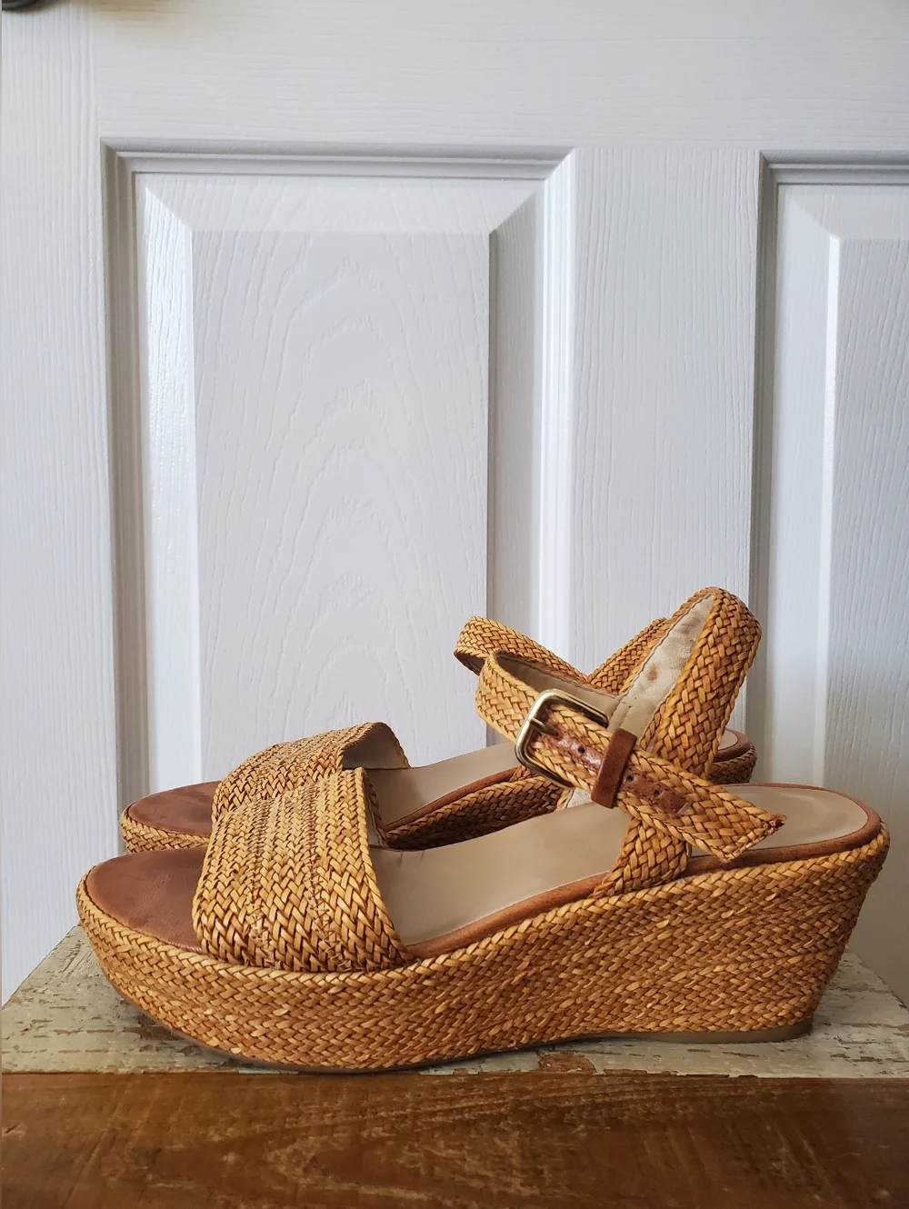 Woven Leather Sandals - Picture 2 of 16